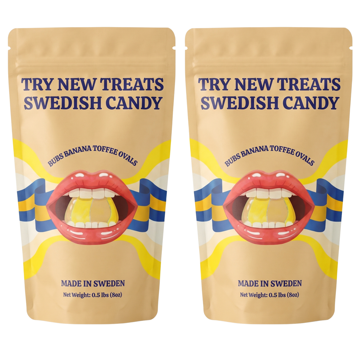 Bubs Banana Toffee Ovals, 2 x 8 oz