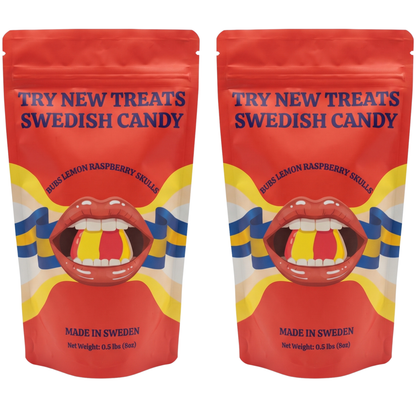 Bubs Lemon Raspberry Sour Skulls, 2 x 8 oz