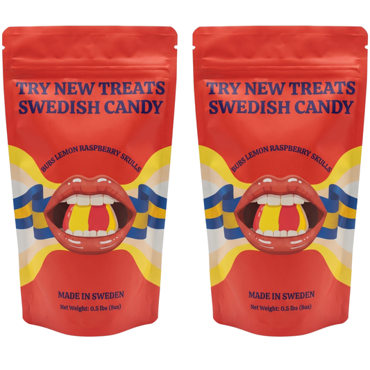 Bubs Lemon Raspberry Sour Skulls, 2 x 8 oz