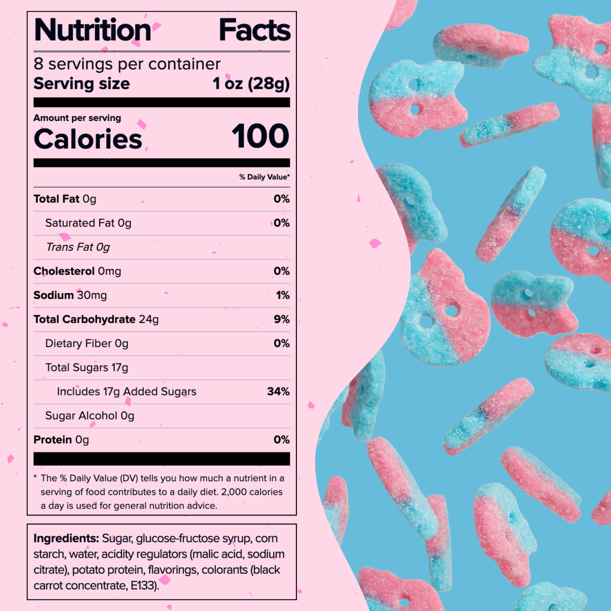 Bubs Dizzy Bubblegum Skulls, 2 x 8 oz