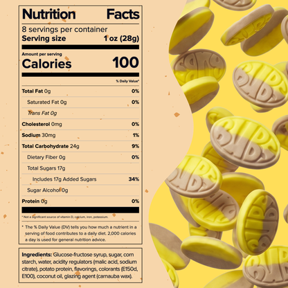 Bubs Banana Toffee Ovals, 2 x 8 oz
