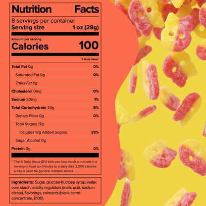 Bubs Lemon Raspberry Sour Skulls, 2 x 8 oz