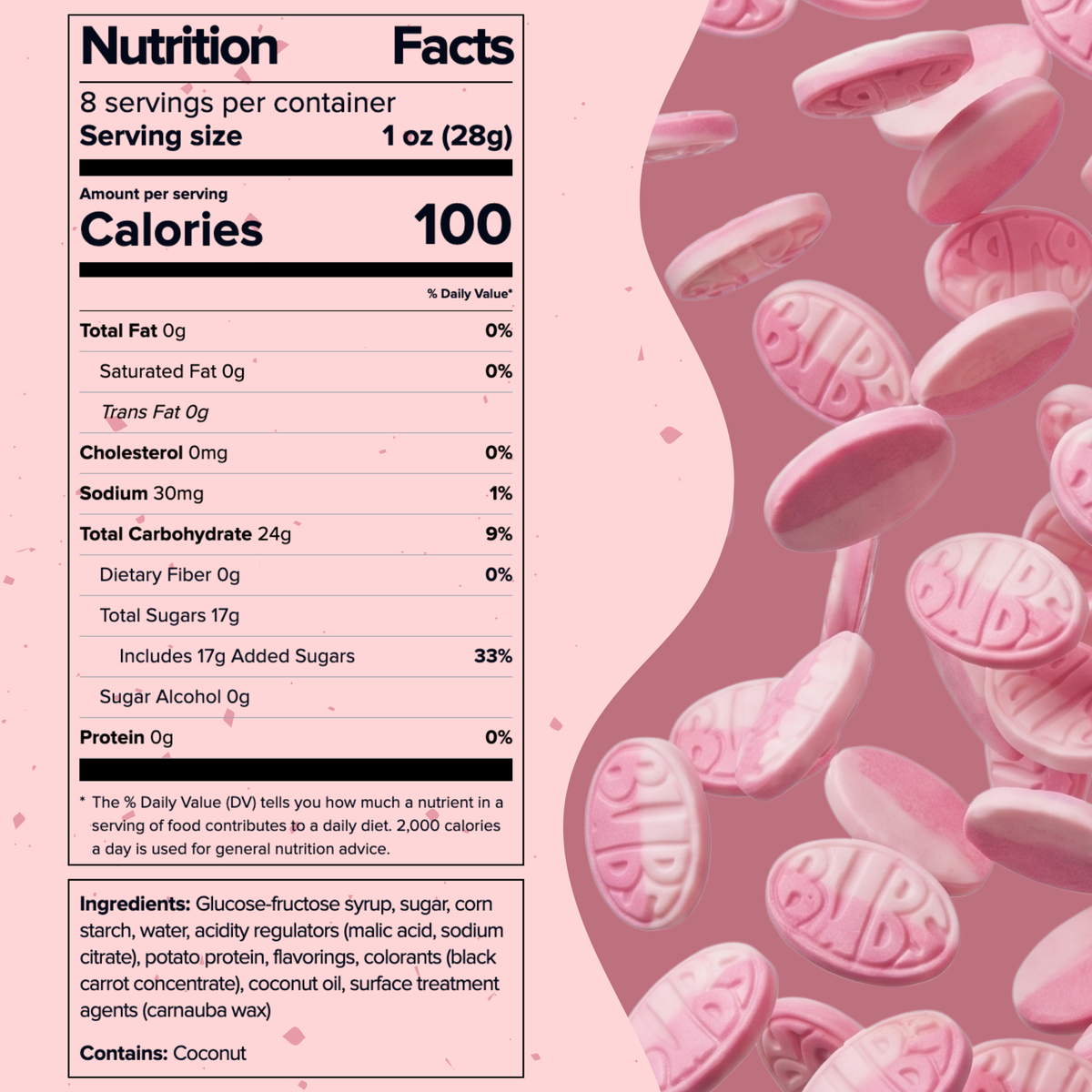 Bubs Wild Berry Pomegranate Ovals, 2 x 8 oz